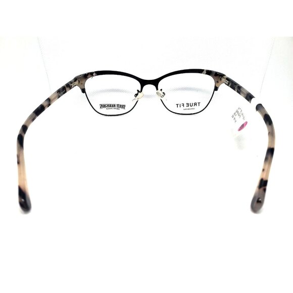 True Religion Maya Womens Eyeglasses 55-16-145 Black Frame With Tortoise Pattern - Picture 3 of 6